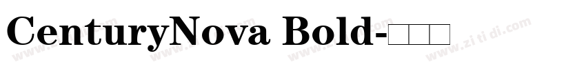 CenturyNova Bold字体转换